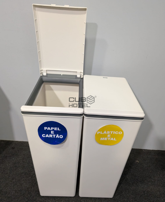 Ecopoint Touch 2x40L Conectable Blanco Morandi 